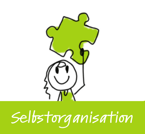 Illustration selbstorganisierte Führungskraft. Silvia Hahn, Hahn Coaching, Köln